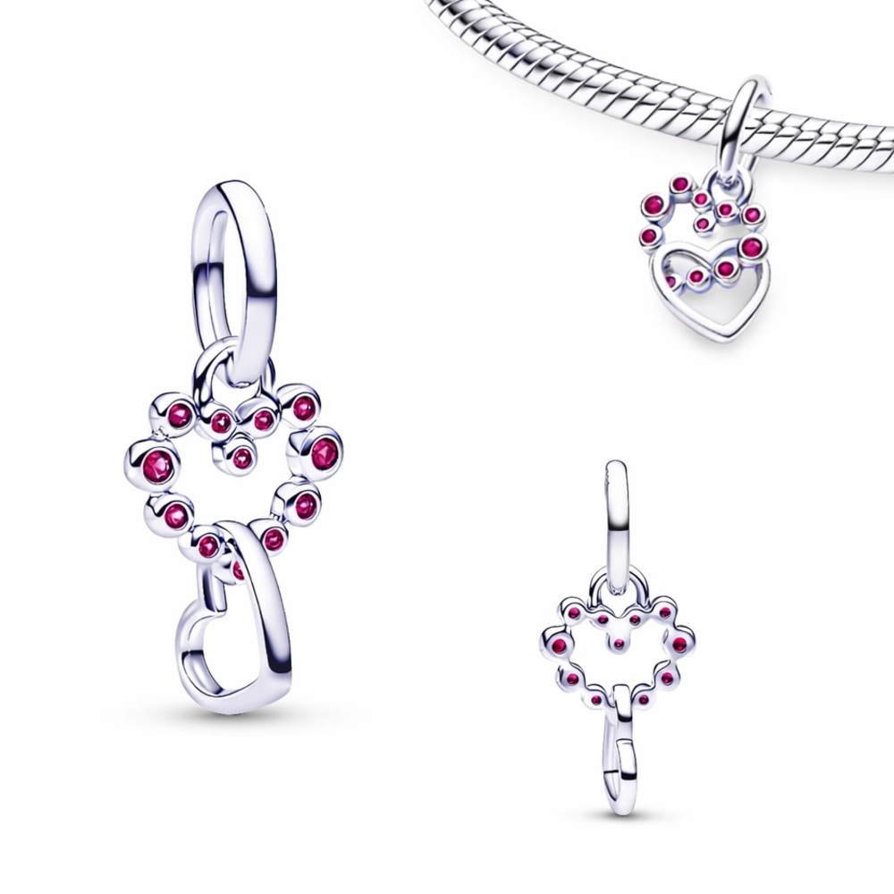 Connected Hearts Dangle Charm